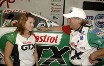 Ashley and John Force