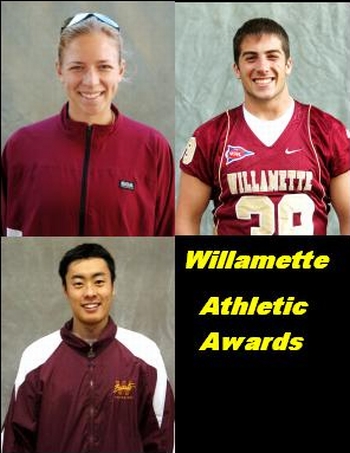 Willamette University's Kei Otawa, Andrea May and Kevin Dean