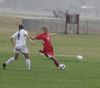 WOU soccer in action