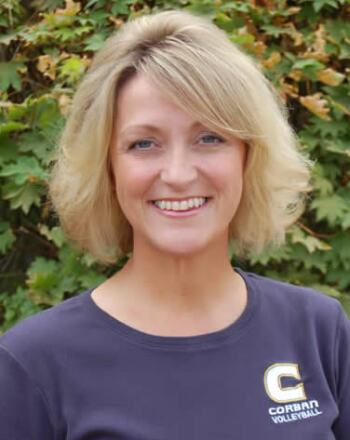 photo: Corban head volleyball coach Tracy Smith