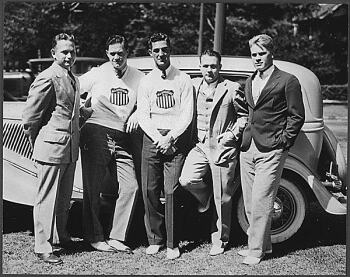 President Gerald Ford in college with friends