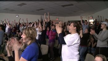 Fans at George Fox game in Michigan