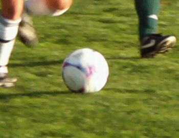 Soccer ball in play