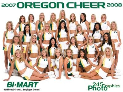 oregon cheerleading squad