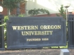 WOU school sign