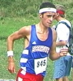 2003 - Nationally ranked teams show well on the slopes of Kualoa Ranch. Sultana CA girls edge Snohomish WA, 48-52. Eisenhower Yakima WA boys parlay 1-2-3 pack of Robbie Barany, Chuy Chavez and Charles Cummings (below) to near perfect 19-point score. Shelb