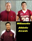 Willamette University's Kei Otawa, Andrea May and Kevin Dean