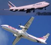 Air France and Czech Air planes