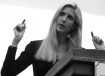 Ann Coulter in black and white