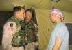 General John Batiste during his service in the Iraq Wat, visiting a hospital in Baghdad