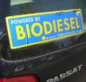 Biofuel bumber sticker