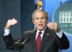 President George W. Bush during a press conference