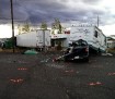 Crash scene in Shaniko, Oregon 10-19-07
