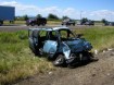 Crash scene on I-5 near Albany, Oregon