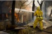 Firefighters knocking down the flames in Carlsbad