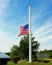 flag at half staff