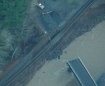 The rail line in Tillamook washed away by floods