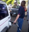 Gas station attendant in Oregon