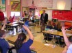 Oregon Governor Ted Kulongoski visiting Salem school kids