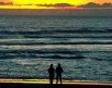 Lincoln City Oregon at sunset