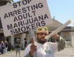 anti-Marijuana protestor