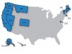 Map of 11 U.S. states that have passed medical marijuana laws