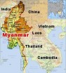 Map of Myanmar