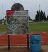 Photo of vandalism at Regis High School in Stayton, Oregon 9-12-07