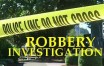 Bank robbery investigation artwork