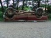 Wrecked Ford F-250 truck, Oregon, 6 4 07