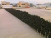 ANA soldiers are assembled for a Vice-Presidential visit