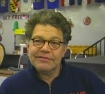 Al Franken during a USO Show in Afghanistan