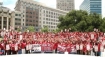 A gathering of hundreds of California nurses in Oakland last July.
