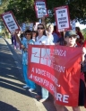 California nurses on strike in San Luis Obispo