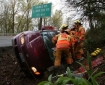 Rollover crash near Canby, Oregon. 4-21-08