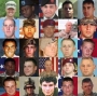 25 Americans killed in the wars overseas, in Iraq and Afghanistan