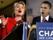 Clinton and Obama