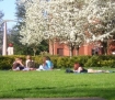 Students relaxing at Western Oregon University