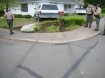 Crash scene in Salem, Oregon following pursuit