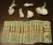 Cocaine, meth and cash