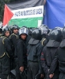 Egyptian police in riot gear