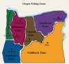 Oregon Fishing Zone map