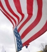 inverted U.S. flag