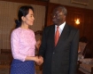 UN Envoy Ibrahim Gambari meets with Pro-Democracy Leader Daw Aung San Suu Kyi 