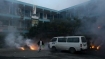 Destruction at a UN compound in Gaza City