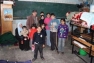 Gazan refugees taking shelter in an UNRWA classroom