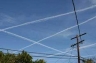 Spraying contrails