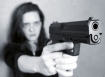 Woman with gun