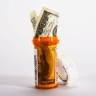 money in a pill jar
