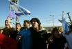 Jewish settlers at a 